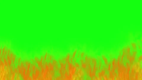 Looping Fire Flame Green Screen Video Effect Stock Footage 341910037