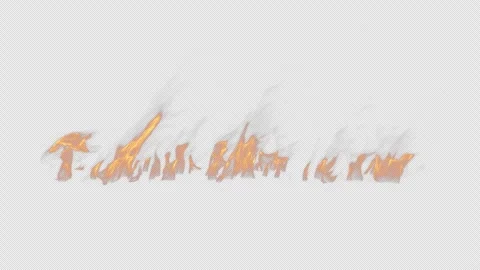 Looping Fire Flame Pushed by Air. Vidéo 293549022