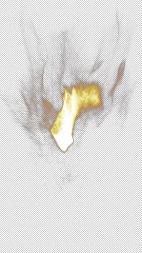 Looping fire flames animation with transparent background, natural fire motion Видео 331663539