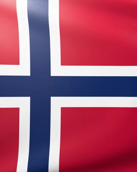 Looping flag of Norway Video stock 302741084