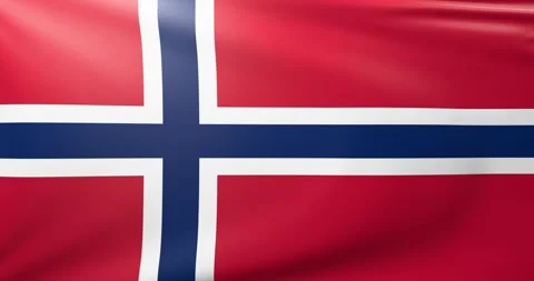 Looping flag of Norway 스톡 동영상 302741378