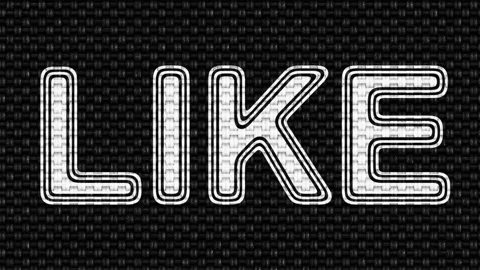 Like. Looping footage. Illustration. Stock Footage 107520727