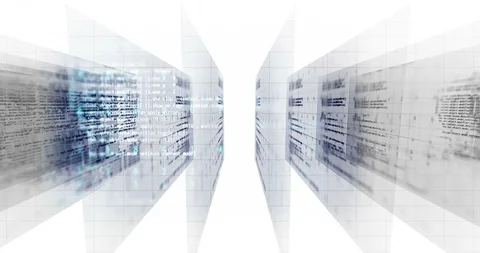 Looping footage of Programming code abstract technology background Stock Footage 87630166