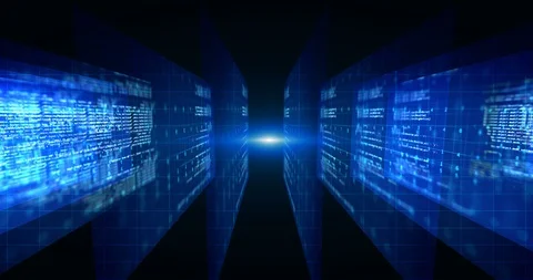 Looping footage of Programming code abstract technology background Stock Footage 87631043