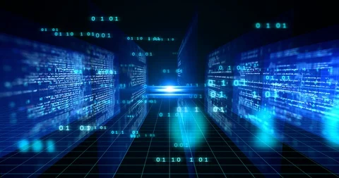 Looping footage of Programming code abstract technology background Stock Footage 87631062