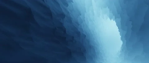 Looping frozen ice cavern, ambient glowing cold blue glacier light. Stock Footage 149513164