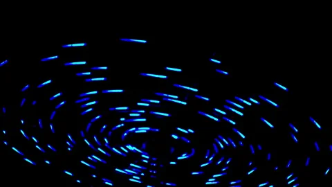 Looping Galaxy Sail Pattern of Lights for Background or Screensaver Stock Footage 316221787