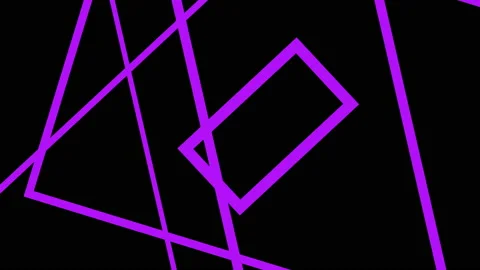 Looping geometric abstraction. Neon lines spinning inside endless tunnel. Stock Footage 130315657
