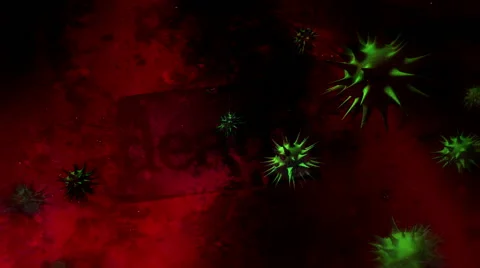 Looping germs death background | Stock Video | Pond5