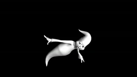 Looping Ghost Animation 2 Stock Footage 668781