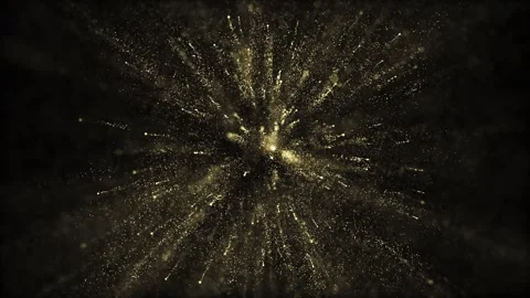 Looping glow blurr dots fireworks on black background Stock Footage 337661004