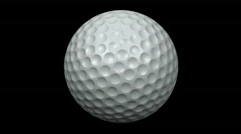 Looping Golf Ball Animation 1 Stock Footage 681824