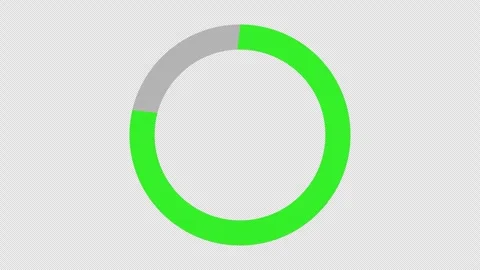 Looping green circular loading animation... | Stock Video | Pond5