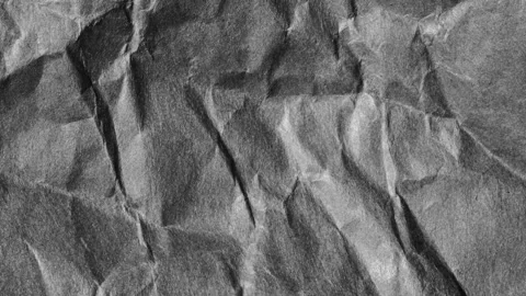 Looping Greyscale Crumpled Paper Texture Animation in a Stop Motion Style Vídeo Stock 310193791