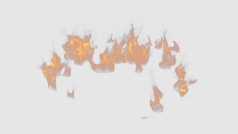 Looping Ground Fire Flame Effect. Video stock 293011701