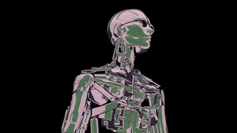 Looping grunge live machine 50 fps, with Alpha, yyaa104 Stock Footage 115943947