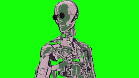 Looping grunge lively machine 50 fps, Green Screen, yyaa105 Stock Footage 115943538