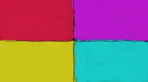 Looping hand drawn Cartoon Squares Background Stock Footage 55162082