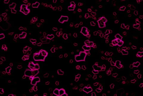 Looping Hearts Abstract Animation HD NTSC PAL Stock Footage 313392