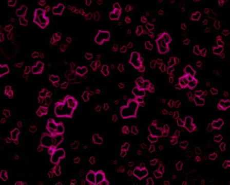 Looping Hearts Abstract Animation HD NTSC PAL Stock Footage 313396