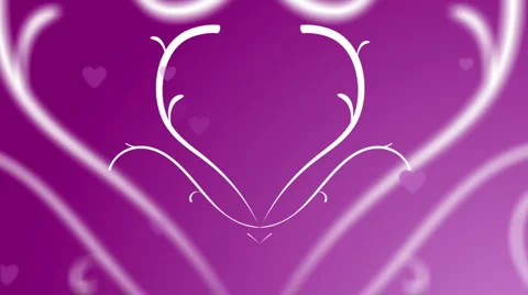 Looping Hearts Grow Background  Stock Footage 884074