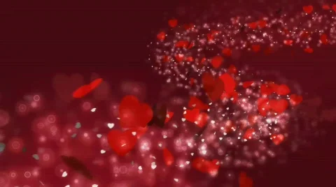 Looping hearts hd Stock Footage 303558
