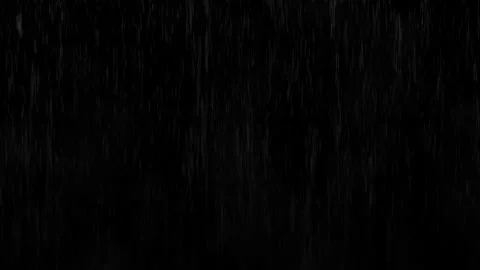 Looping Heavy Rain Wall Falling in Front of Camera on Black Background Stock Footage 334812506