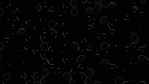 Looping hexagon 2D shape animation. Stock Footage 142379052