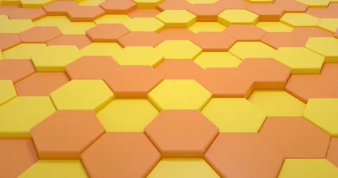 Looping hexagon animation background abstract displacement Stock Footage 135298747