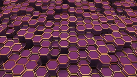 Looping hexagon background. Stock Footage 103329690