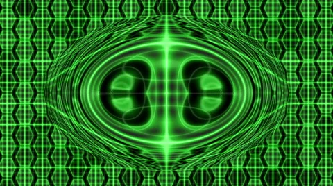 Looping Hexagon Tech Abstract with ocular effect - 4K Resolution Ultra HD Stock Footage 42018255