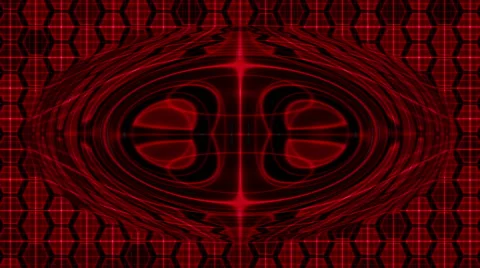 Looping Hexagon Tech Abstract with ocular effect - 4K Resolution Ultra HD Stock Footage 42052515