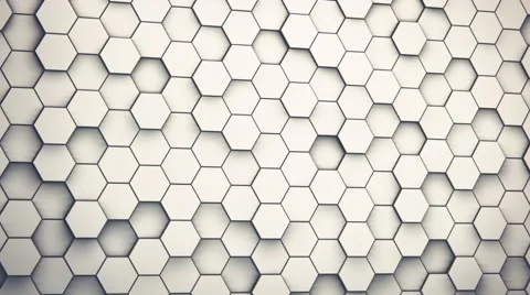 Looping Hexagon Walls 库存影片 45497564
