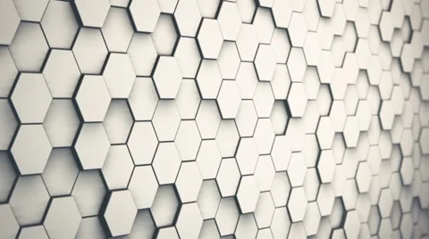 Looping Hexagon Walls Stock Footage 45497608