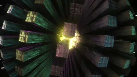 Looping Hidden Galaxy Alien Technology VFX Stock Footage 167987238