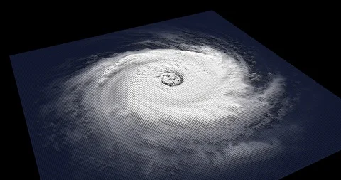 Looping high-resolution storm simulation/visualization, plus luma matte Vidéo 119048393