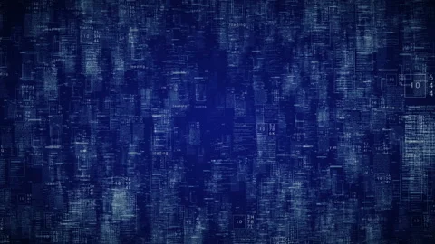 Looping hud digital elements intro.loop with numbers Blue Stock Footage 86156333
