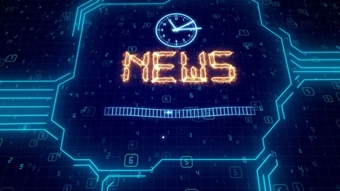 Looping HUD elements animation.BLUE color.Futuristic Technological intro.Sci fi Stock Footage 114505653