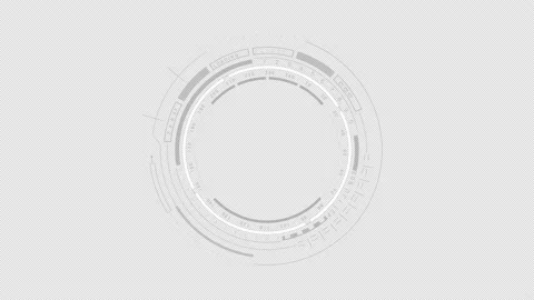 Looping HUD technological Circle elements with digital infographic.Technological Stock Footage 161724347