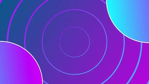 Looping Hypnotic Background with Glowing Circles Stock Footage 315928753