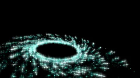 Looping icy blue sparkle particles following a spiral path. Stock Footage 39841811