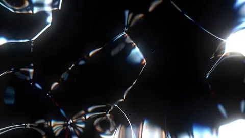 Looping Iridescent Liquid Bubble Splash with Dreamy Glow Background Animation Video stock 325888817
