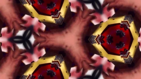 Looping kaleidoscope animated background. Stock Footage
