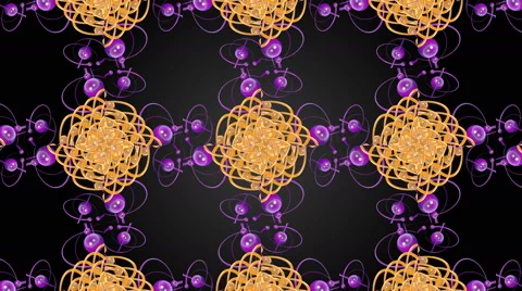 Looping Kaleidoscope Patterns - 4K Resolution Ultra HD Stock Footage 43065059