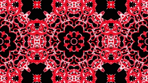 Looping Kaleidoscope Patterns - 4K Resolution Ultra HD Stock Footage 43213343