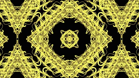 Looping Kaleidoscope Patterns - 4K Resolution Ultra HD Stock Footage 43213964