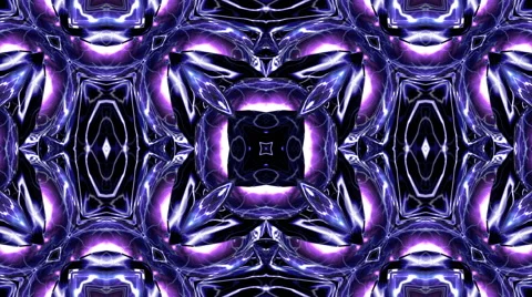 Looping Kaleidoscope Patterns - 4K Resolution Ultra HD Stock Footage 43241101