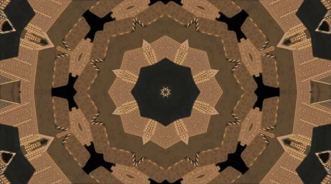 Looping Kaleidoscope Patterns - 4K Resolution Ultra HD Stock Footage 43241361