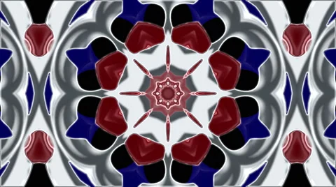 Looping Kaleidoscope Patterns - 4K Resolution Ultra HD Stock Footage 43268779