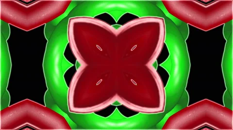 Looping Kaleidoscope Patterns - 4K Resolution Ultra HD Stock Footage 43269104